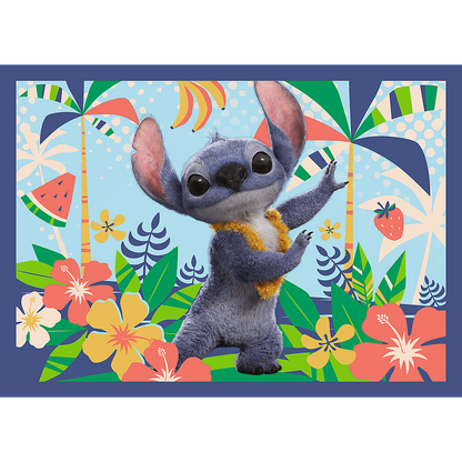 Puzzle 4v1 Wakacje na Hawajach Disney Stitch – Trefl