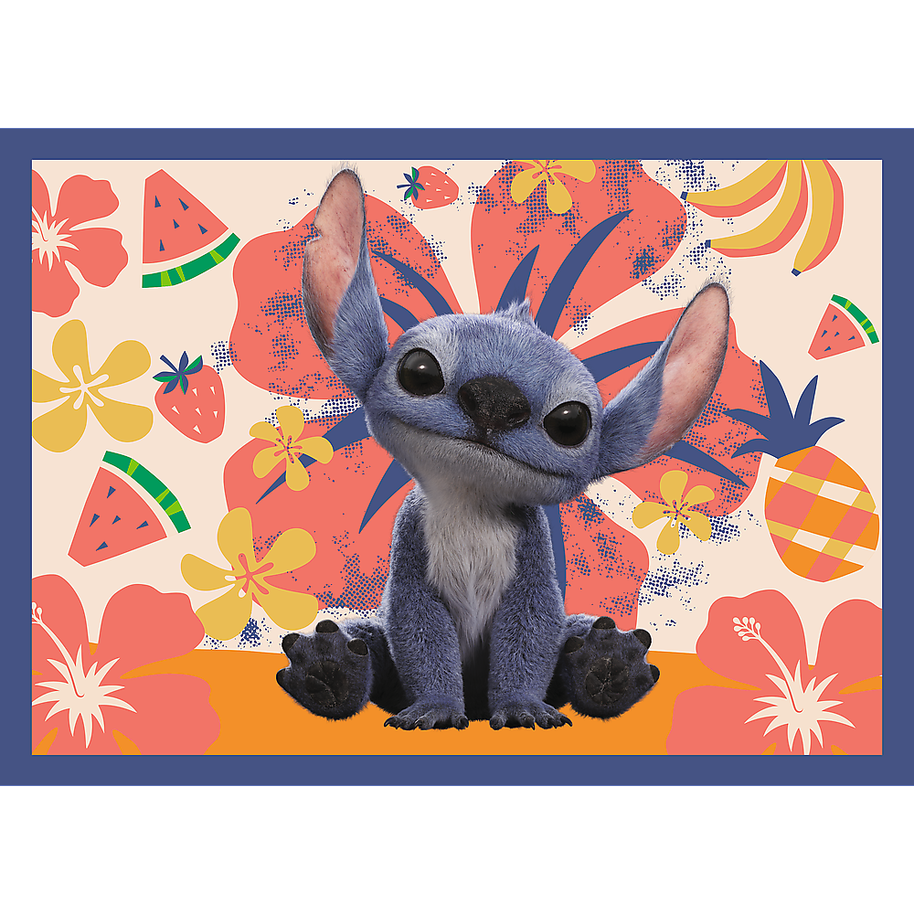 Puzzle 4v1 Wakacje na Hawajach Disney Stitch – Trefl