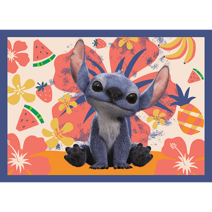 Puzzle 4v1 Wakacje na Hawajach Disney Stitch – Trefl
