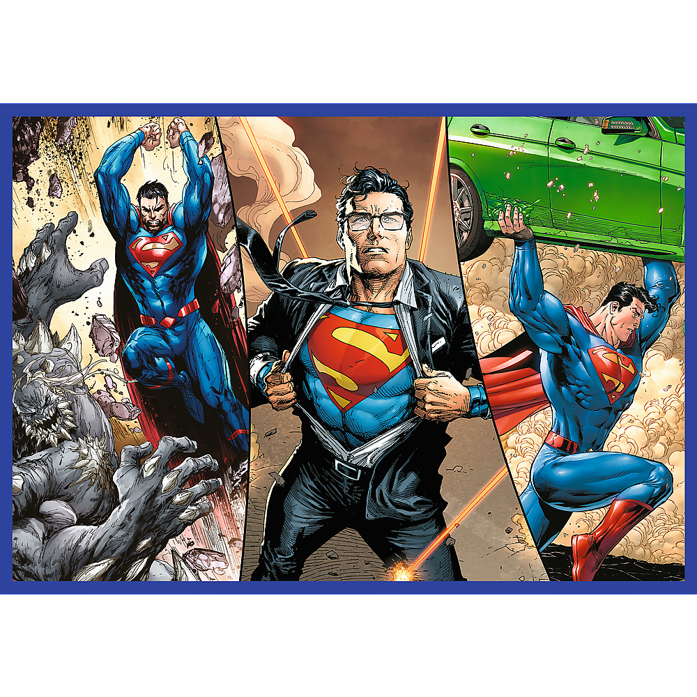 Puzzle 4x250 dílků Odvaha Supermana – Warner | Trefl