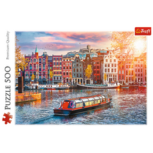 Puzzle 500 dílků Amsterdam Holandia – Trefl 37428