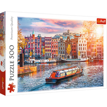 Puzzle 500 dílků Amsterdam Holandia – Trefl 37428