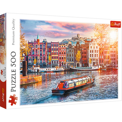 Puzzle 500 dílků Amsterdam Holandia – Trefl 37428