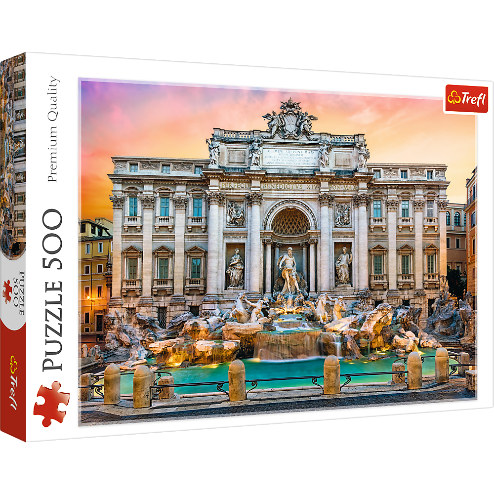 Puzzle 500 dílků Fontána di Trevi Řím – Trefl 37292