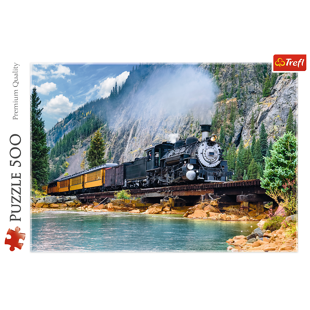 Puzzle 500 dílků Horský vlak – Trefl 37379