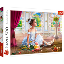 Puzzle 500 dílků Malá baletka s květy – Trefl 37351