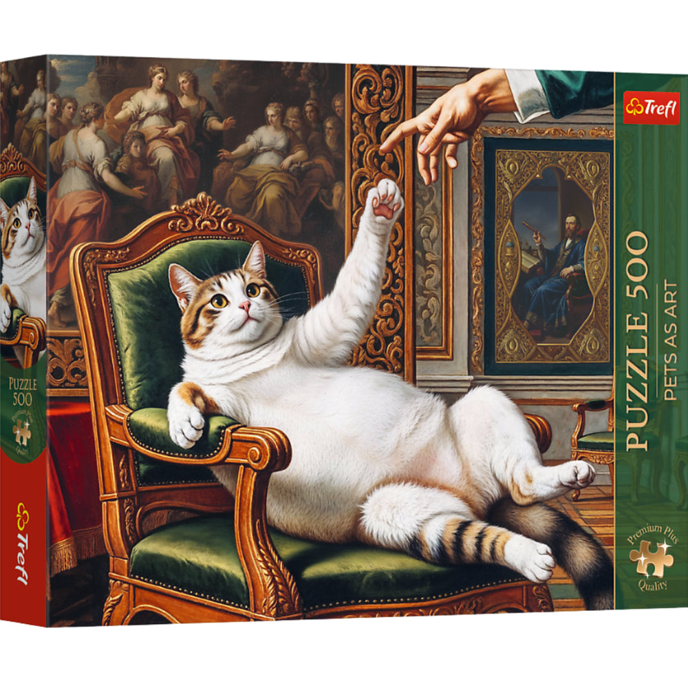 Puzzle 500 dílků Pets as Art: His Fluffy Highness – Trefl