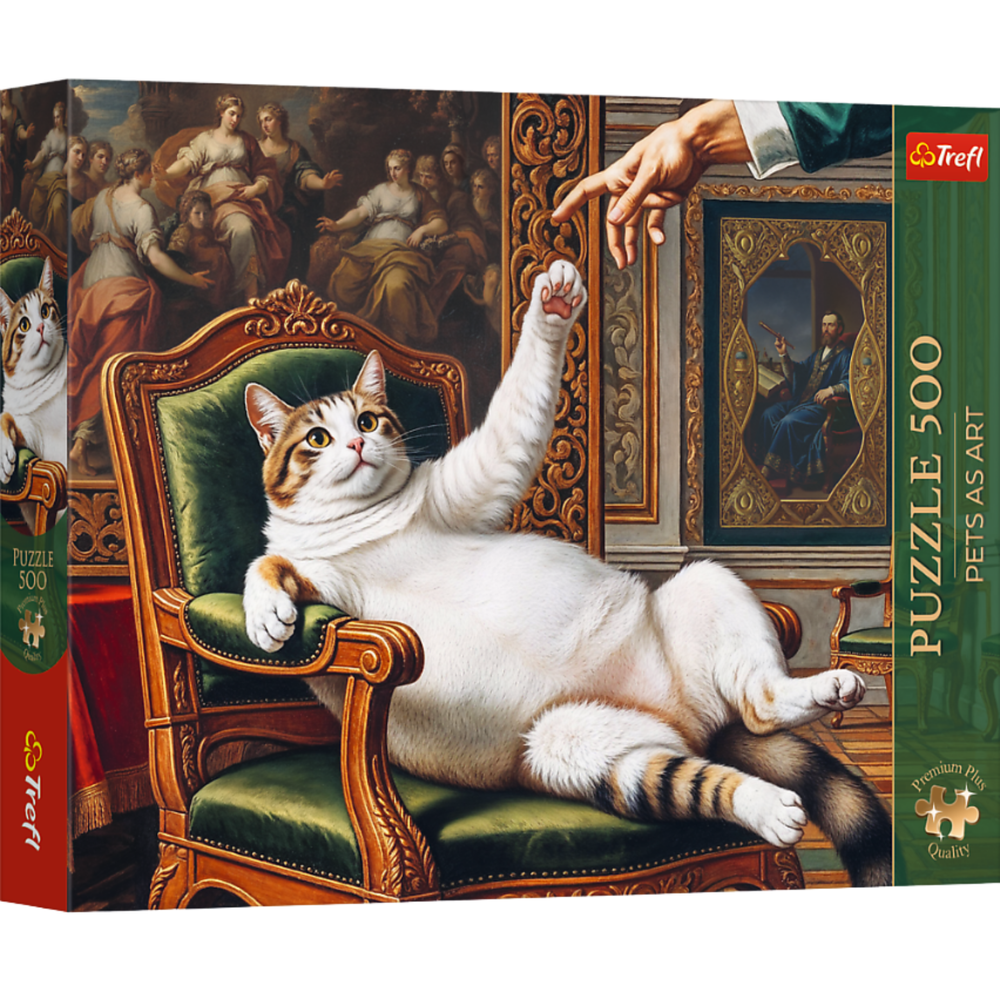 Puzzle 500 dílků Pets as Art: His Fluffy Highness – Trefl