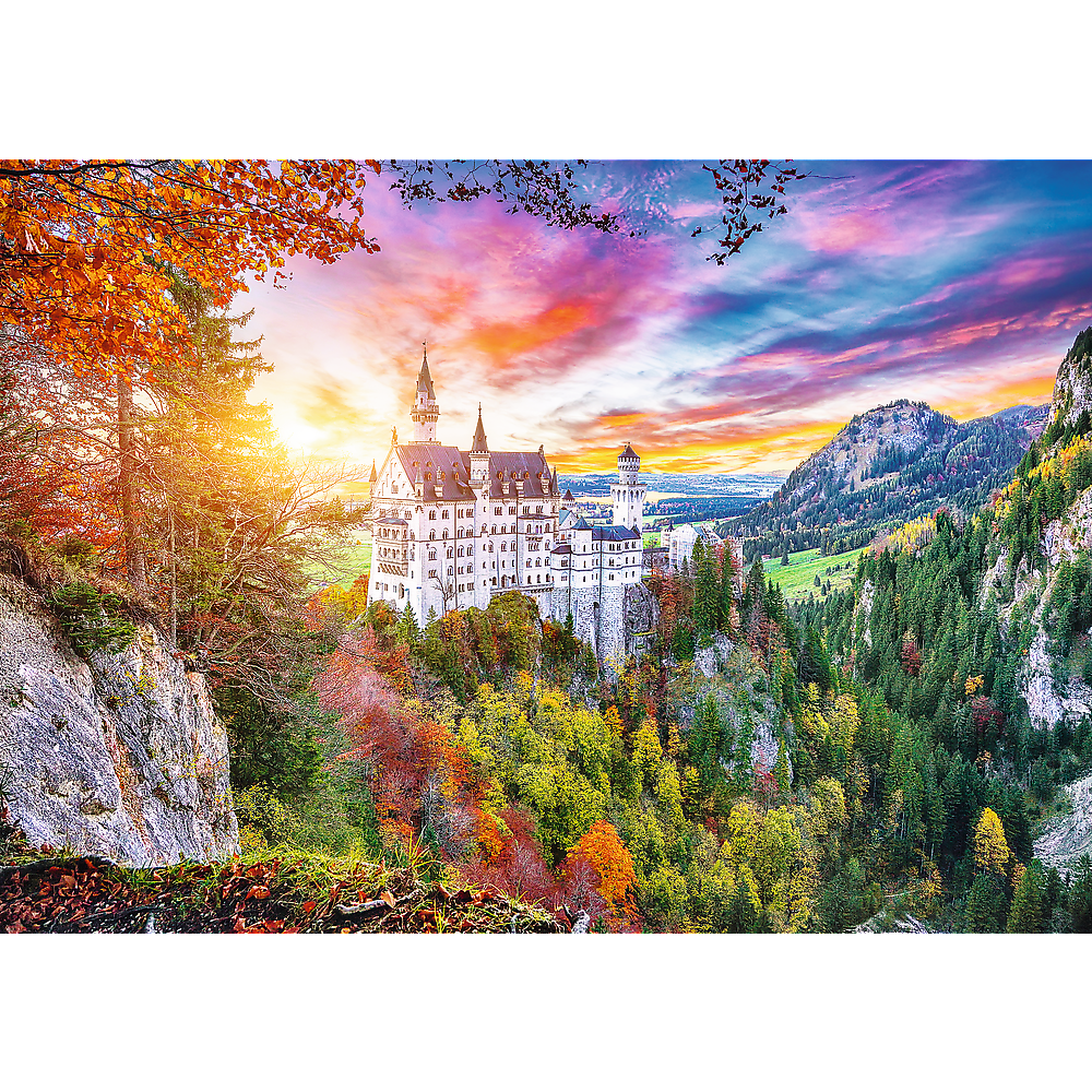 Puzzle 500 dílků pohled na zámek Neuschwanstein Německo – Trefl