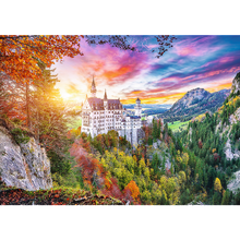 Puzzle 500 dílků pohled na zámek Neuschwanstein Německo – Trefl
