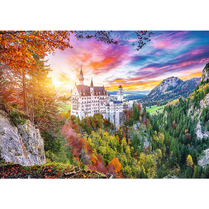 Puzzle 500 dílků pohled na zámek Neuschwanstein Německo – Trefl