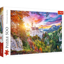 Puzzle 500 dílků pohled na zámek Neuschwanstein Německo – Trefl
