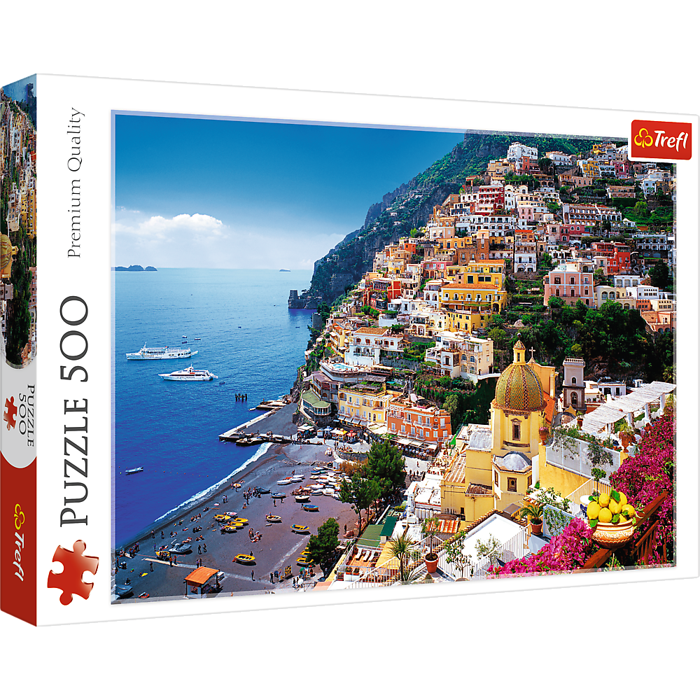 Puzzle 500 dílků Positano pobřeží Amalfi Itálie – Trefl