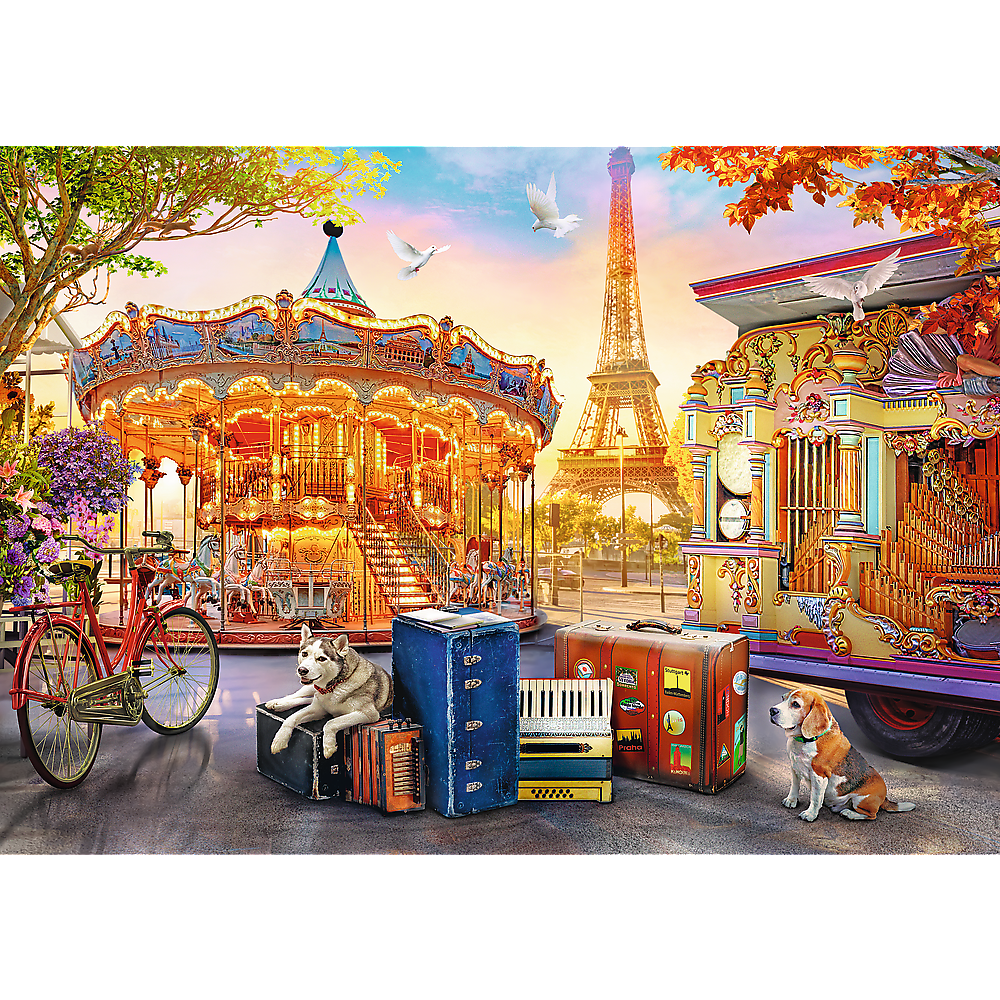 Puzzle 500 dílků Prázdniny v Paříži – Trefl 37426