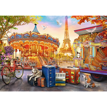 Puzzle 500 dílků Prázdniny v Paříži – Trefl 37426