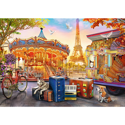 Puzzle 500 dílků Prázdniny v Paříži – Trefl 37426