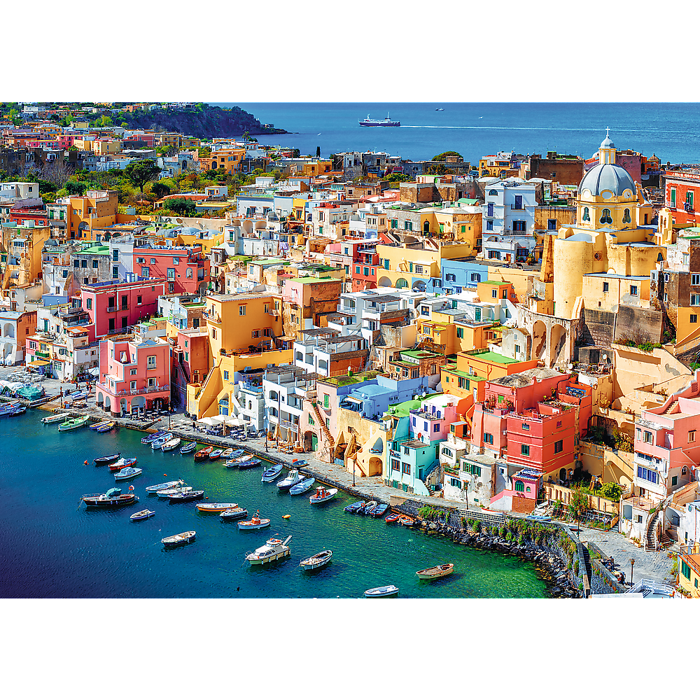 Puzzle 500 dílků Procida Itálie barevné domky – Trefl