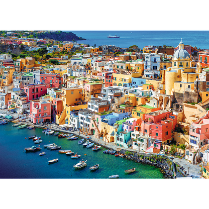 Puzzle 500 dílků Procida Itálie barevné domky – Trefl