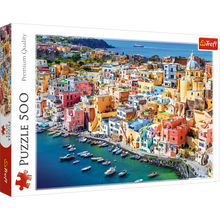 Puzzle 500 dílků Procida Itálie barevné domky – Trefl
