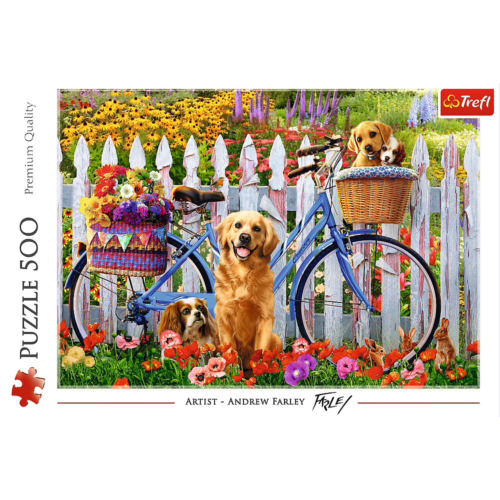 Puzzle 500 dílků Psí dobrodružství – Trefl 37450