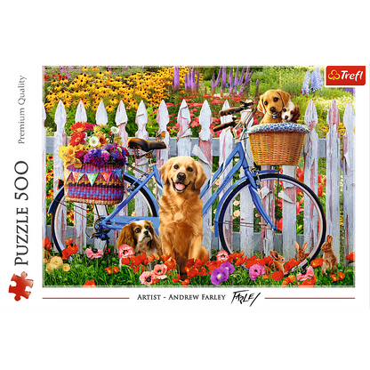 Puzzle 500 dílků Psí dobrodružství – Trefl 37450