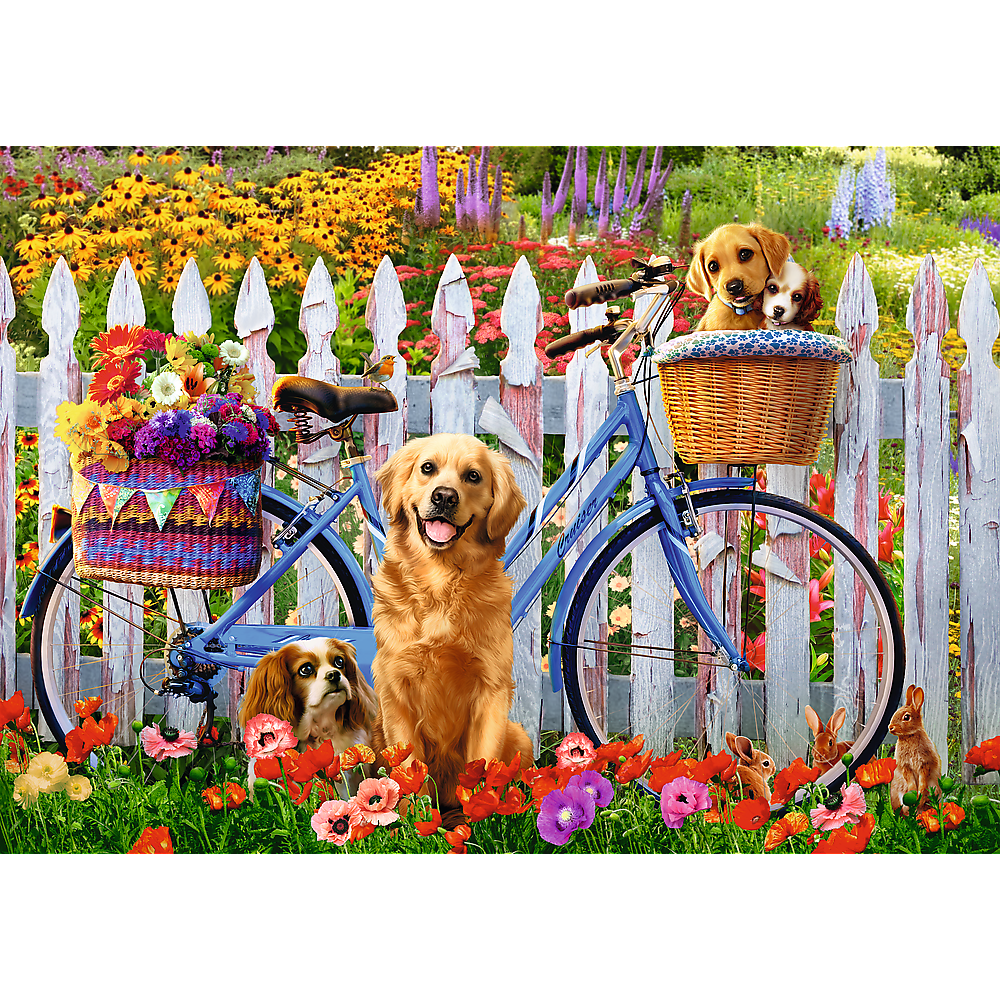 Puzzle 500 dílků Psí dobrodružství – Trefl 37450