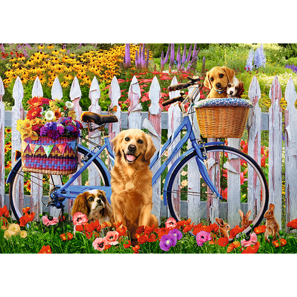 Puzzle 500 dílků Psí dobrodružství – Trefl 37450