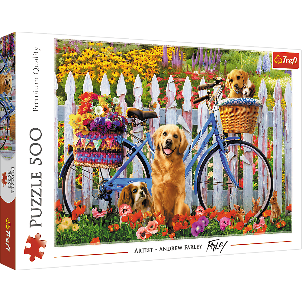 Puzzle 500 dílků Psí dobrodružství – Trefl 37450