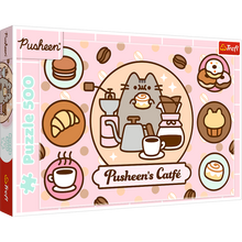 Puzzle 500 dílků Pusheen kočka v kavárně – Trefl 37528