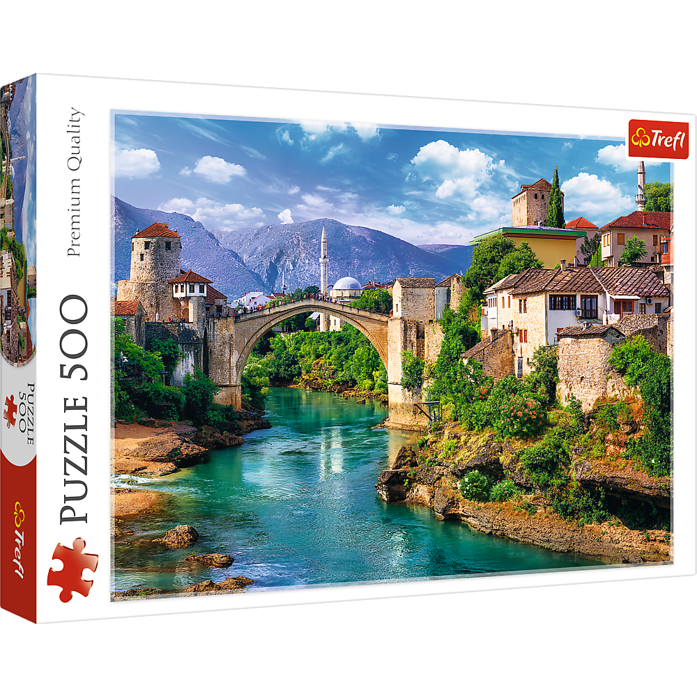 Puzzle 500 dílků Starý most v Mostaru Bosna a Hercegovina – Trefl