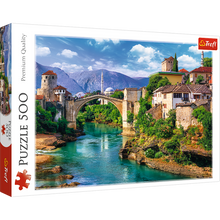 Puzzle 500 dílků Starý most v Mostaru Bosna a Hercegovina – Trefl