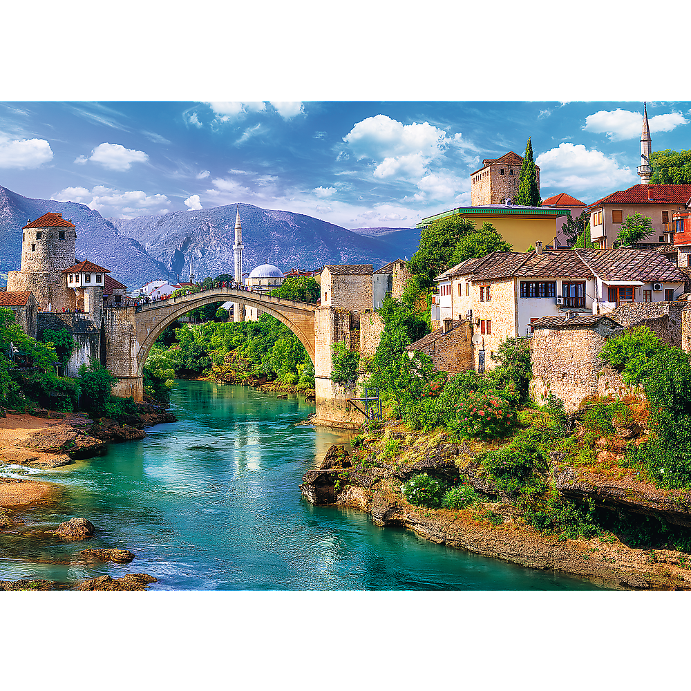 Puzzle 500 dílků Starý most v Mostaru Bosna a Hercegovina – Trefl