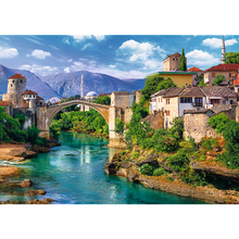 Puzzle 500 dílků Starý most v Mostaru Bosna a Hercegovina – Trefl