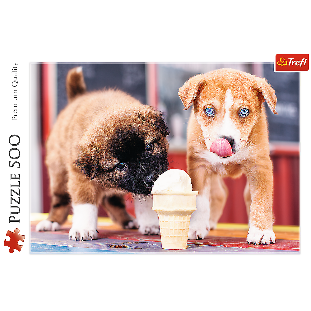 Puzzle 500 dílků Štěňátka s nanukama – Trefl 37272