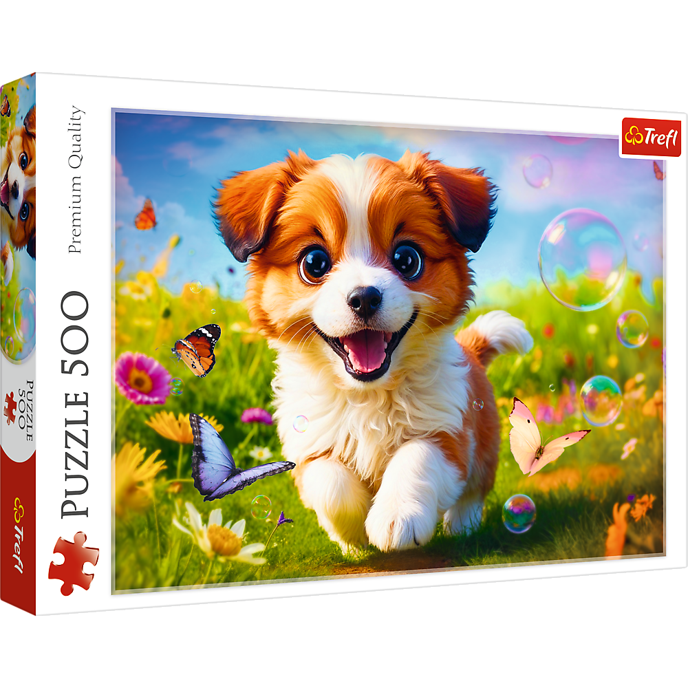 Puzzle 500 dílků Veselý pejsek – Trefl
