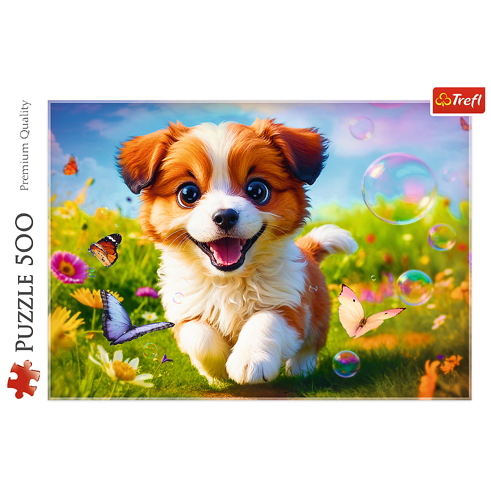 Puzzle 500 dílků Veselý pejsek – Trefl