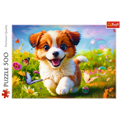 Puzzle 500 dílků Veselý pejsek – Trefl