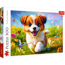 Puzzle 500 dílků Veselý pejsek – Trefl 37524