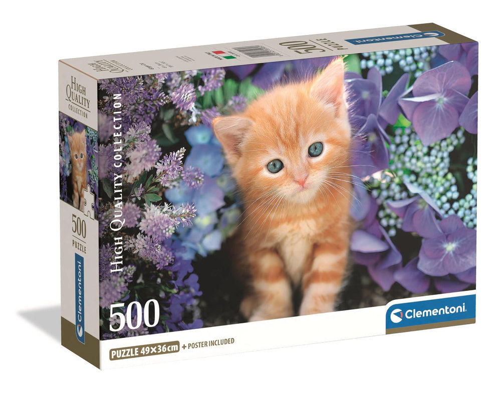 Puzzle 500 dílků Zrzavý kotek – Clementoni