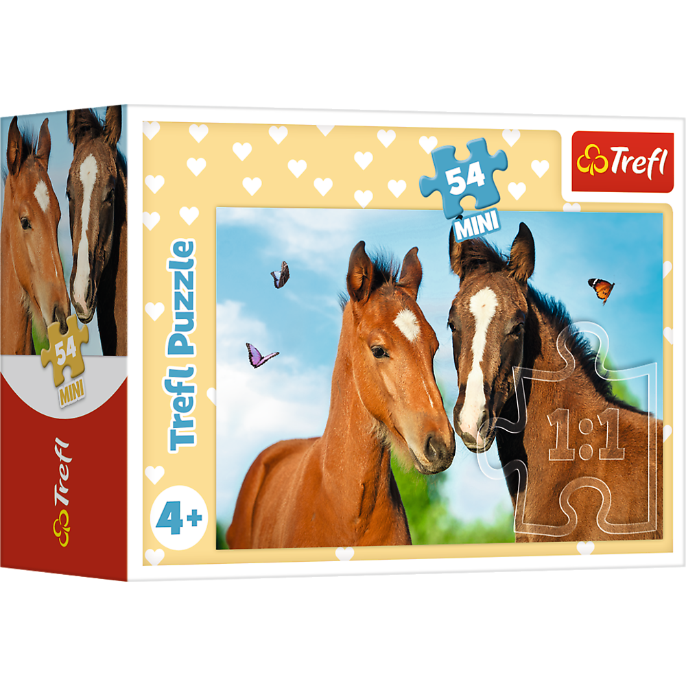 Puzzle 54 dílků mini roztomilá zvířátka – Trefl 54195