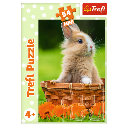 Puzzle 54 dílků mini roztomilá zvířátka – Trefl 54195
