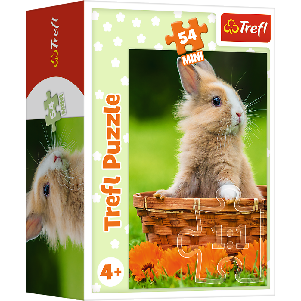 Puzzle 54 dílků mini roztomilá zvířátka – Trefl 54195