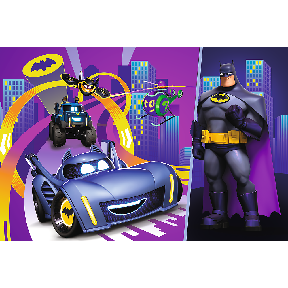 Puzzle 60 dílků Batman a jeho vozidla – Trefl 17400