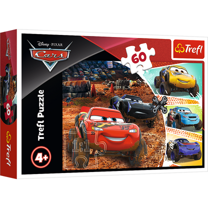 Puzzle 60 dílků Blesk McQueen s přáteli – Disney Cars 3