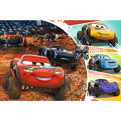 Puzzle 60 dílků Blesk McQueen s přáteli – Disney Cars 3