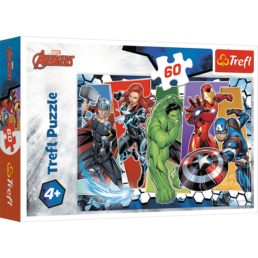 Puzzle 60 dílků Neporazitelní Avengers – Trefl 17357