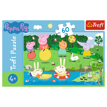 Puzzle 60 dílků prázdninová zábava – Peppa Pig