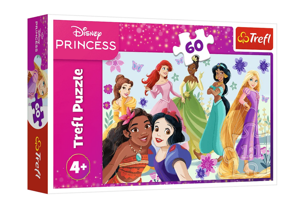 Puzzle 60 dílků Princezny v akci – Disney Princess