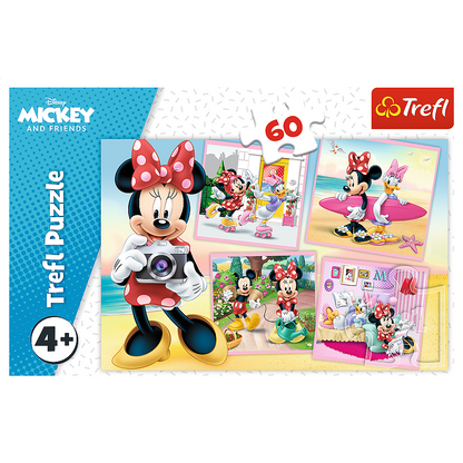 Puzzle 60 dílků roztomilá Minnie Mouse – Disney Trefl