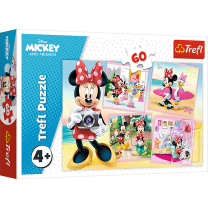 Puzzle 60 dílků roztomilá Minnie Mouse – Disney Trefl